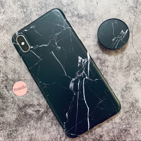 💕iPhone XS Max/XS Marble Pattern Case w/Socket - Picture 2 of 6